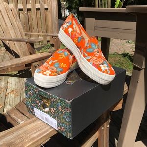 Rifle Paper x Keds Triple Decker Birch Red Floral